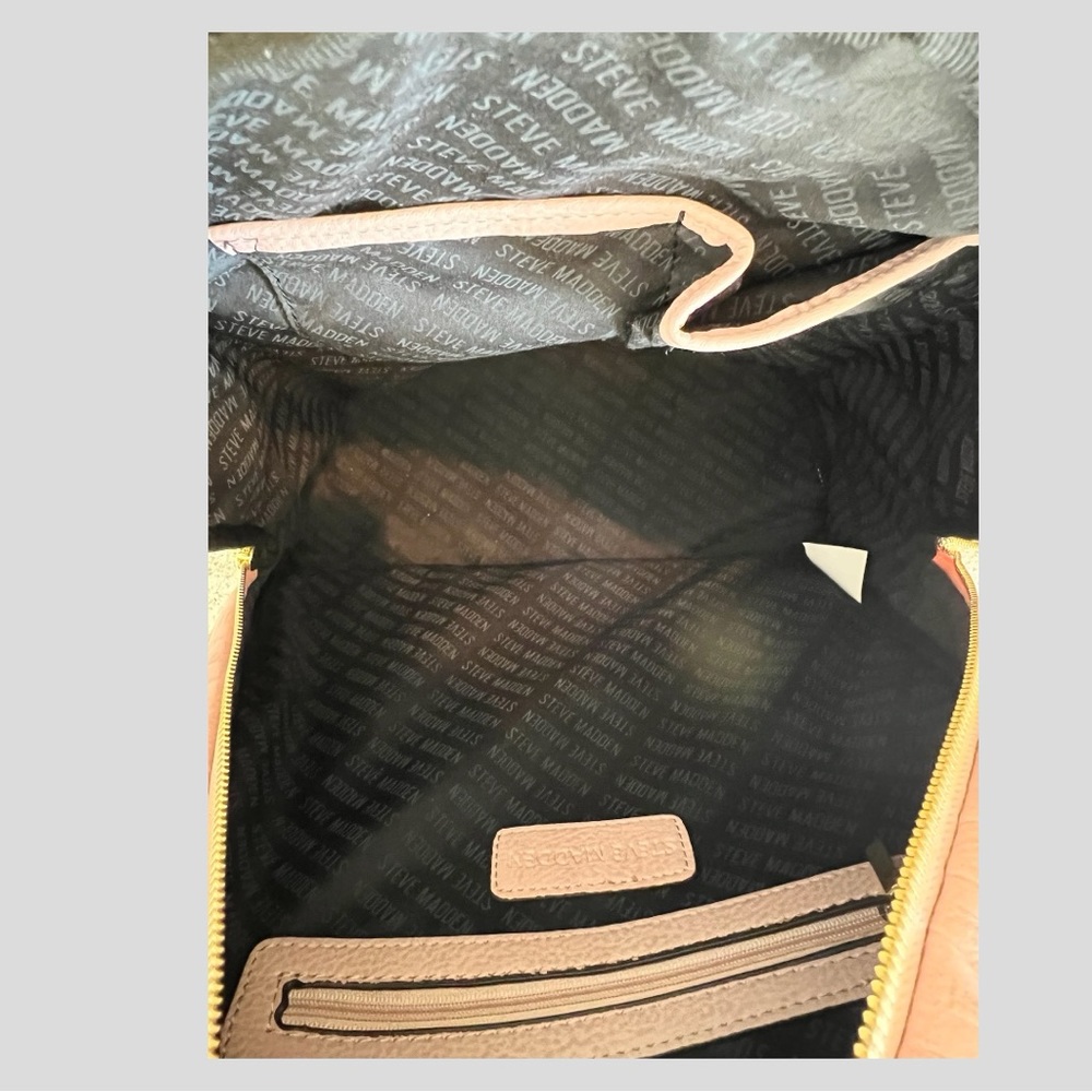 NWOT Steve Madden faux leather backpack large - Picture 6 of 6